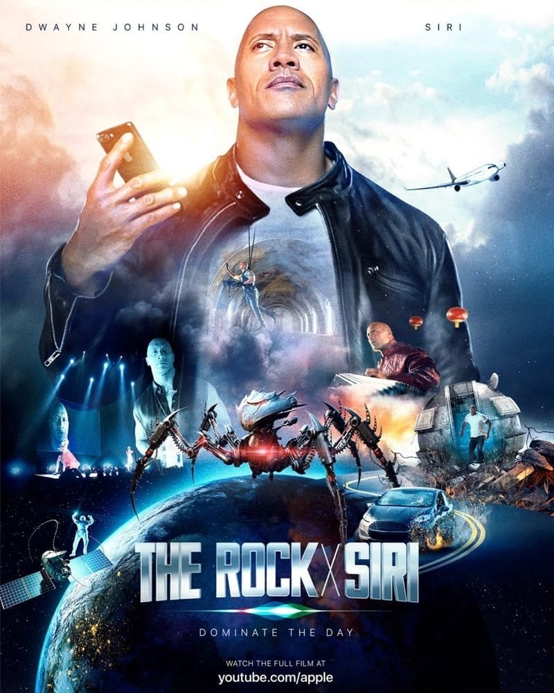The Rock x Siri